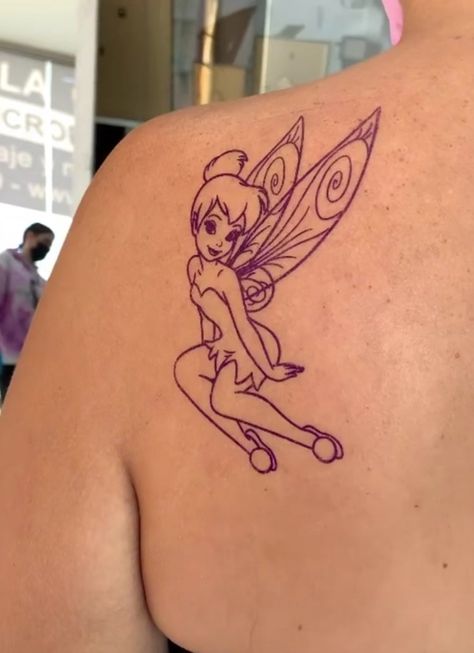 Matching Tinkerbell Tattoos, Tinkerbell Tattoo Sassy, Tinker Bell Tattoos, Tinkerbell Tattoo Ideas, Tattoo Tinkerbell, Tinkerbell Tattoo, Tinker Bell Tattoo, Wine Tattoo, Tattoo Design For Hand