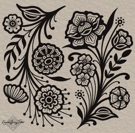 Getting Tattooed, Scandinavian Tattoo, Traditional Tattoo Flowers, Timeless Tattoo, Daisy London, Poppies Tattoo, Folk Art Flowers, Traditional Tattoo Art, Tattoo Portfolio