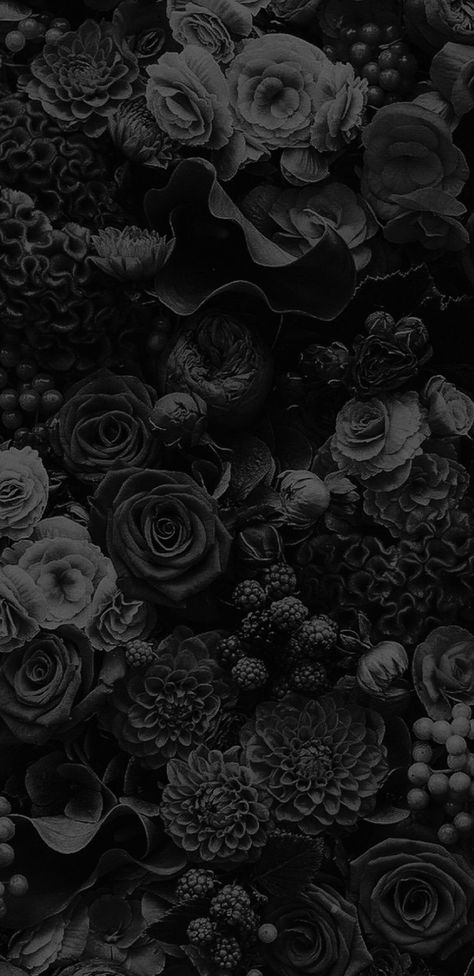 Dark Flowers Background, Gothic Valentine Aesthetic, Pretty Dark Backgrounds, Black Flowers Aesthetic Wallpaper, Gothic Background Wallpapers, Black Flowers Background, Dark Textured Wallpaper, Dark Flower Background, Black Boho Aesthetic