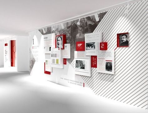 Exhibition Display Design, Office Wall Design, Museum Exhibition Design, History Wall, Timeline Design, Environmental Graphic Design, Wall Of Fame, Stall Designs, Exhibition Booth Design