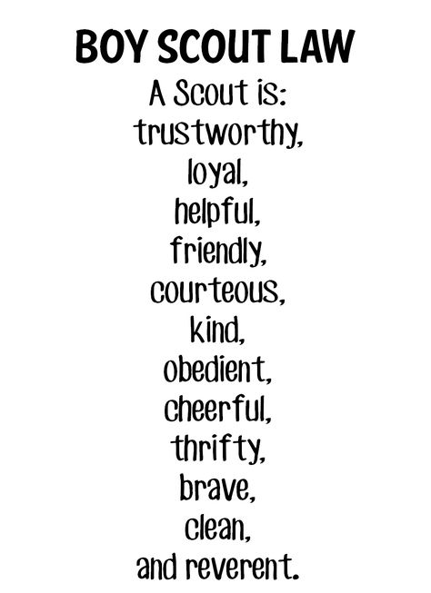 Scout Oath And Law Printable, Scout Law Printable, Scout Oath And Law, Cub Scout Oath, Cub Scout Law, Boy Scout Oath, Boy Scout Law, Scout Oath, Cub Scouts Wolf