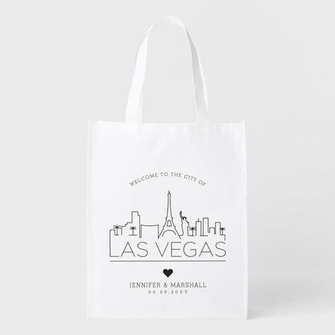 City Of Las Vegas, Stylized Illustration, Las Vegas City, Las Vegas Wedding, Popular Bags, Las Vegas Weddings, Wedding Bag, Sin City, Vegas Wedding