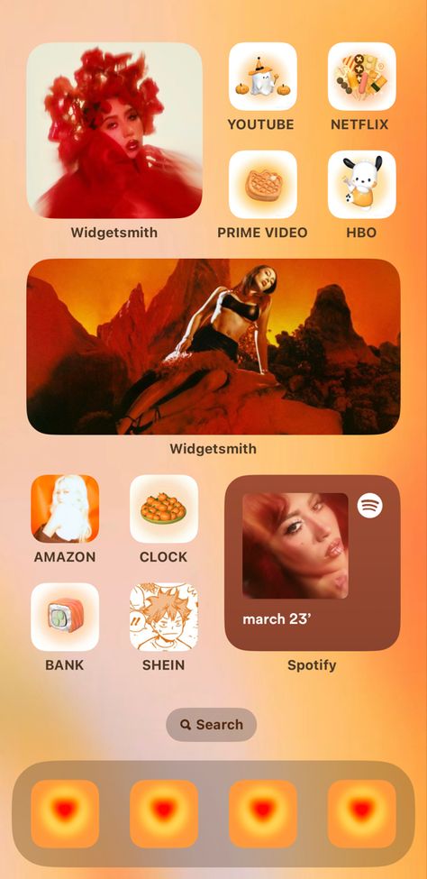 Kali Uchis Homescreen Layout, Kali Uchis Orange, Kali Uchis Homescreen, Red Moon In Venus Kali Uchis Wallpaper, Kali Uchis Aesthetic Wallpaper, Kali Uchis Wallpaper, Wallpaper Theme Ideas, Phone Customization Ideas, Iphone Homescreen Ideas