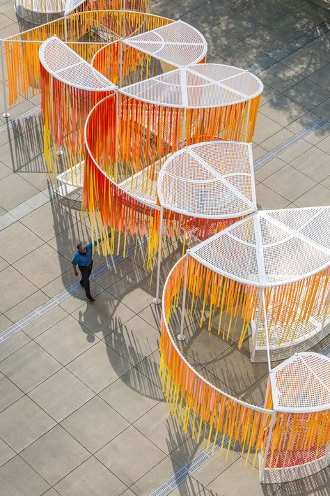 Bryony Roberts’s Outside the Lines Makes Space for Everybody - Metropolis Atlanta Museums, People Interacting, High Museum Of Art, Interactive Art Installation, Outdoor Installation, High Museum, Portfolio Design Layout, Interactive Installation, Urban Furniture