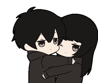 Hug Anime Friendship, Calin Gif, Hug Stickers, Blushing Anime, Anime Kiss Gif, Hug Gif, Anime Hug, Anime Goth, Kiss Gif