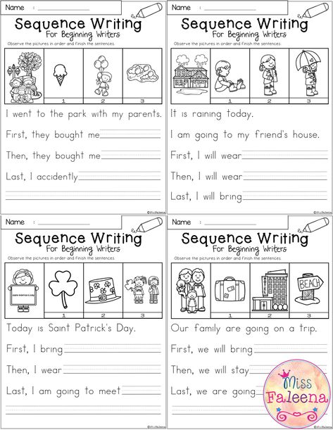 Sequence Writing Online Worksheet A8B Sequencing Kindergarten, 1st Grade Writing Worksheets, Story Sequencing Worksheets, Sequence Writing, Sequencing Worksheets, Worksheets Kindergarten, 1st Grade Writing, First Grade Worksheets, First Grade Writing