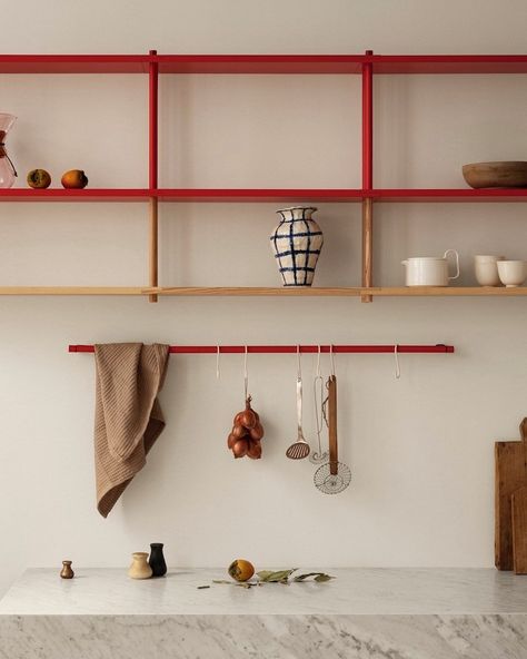 All Posts • Instagram Modular Shelf, Bedroom Wall Units, Modular Shelving System, Three Primary Colors, Shelving Design, Shelf System, Wood Scraps, Modular Shelving, Wood Finishes