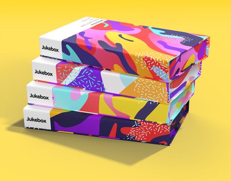 Abstract Box Design, Abstract Art Packaging, Big Box Packaging, Maximalist Packaging, Card Packaging Design, Modern Packaging Design, Colorful Packaging, Cmf Design, Modern Packaging