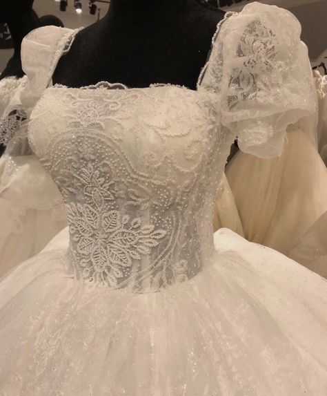 Beaded Wedding Dresses, Luxury Wedding Dresses, A Line Bridal Gowns, Bridal Ball Gown, Dream Wedding Ideas Dresses, Wedding Dresses Beaded, Beaded Wedding, Fairytale Dress, Luxury Wedding Dress