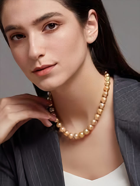 For many years working as a jewelry expert, I learned that when wearing Golden South Sea pearls, it is essential to consider your skin tone, hair color, style, and other factors that will help you look your best. So, if you’re looking to buy a set of Golden South Sea pearls, it’s essential to know how to pick the best ones. Symbol Of Wealth, Golden South Sea Pearls, South Seas, South Sea Pearls, Sea Pearls, Smooth Texture, Are You The One, Texture, Wardrobe