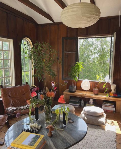 Lana Wilman Home, Mixed Wood Living Room, California Interior Design Style, Kendall Jenner Home, Unconventional Living Room, House Inspo Interior Design, Colorful Midcentury, Lounge Aesthetic, Lots Of Plants