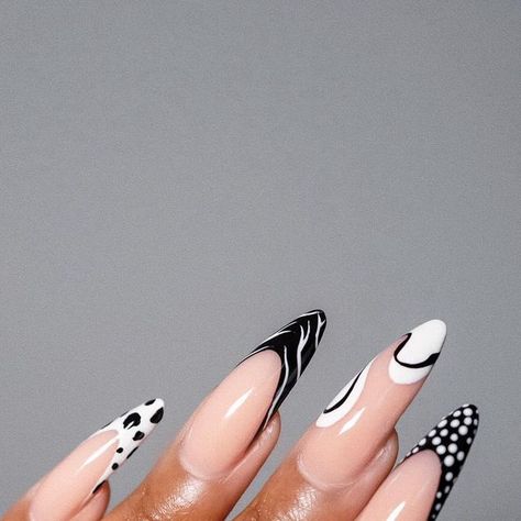 Tamara Renaye on Instagram: "Currently. 🤍🖤 Inspo: @nails_bybou" Tamara Renaye, Amazing Nails, Long Nail Designs, Long Nail, Nail Candy, French Nail, Nail Nail, November 23, Hot Nails