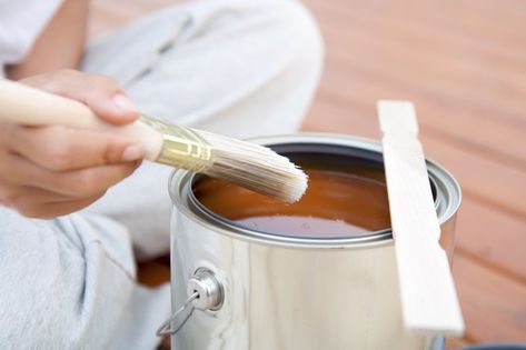 When choosing a tung oil finish versus a polyurethane one, consider both the nature of and intended use for the piece. Polyurethane offers superior waterproofing and is best for high traffic areas. Tung oil creates a more natural finish and showcases details in and the grain of the wood much better. Wood Pencil Holder, Tung Oil Finish, Outdoor Woodworking Projects, Staining Deck, Paint Thinner, Cool Wood Projects, Tung Oil, Deck Ideas, Woodworking Projects Plans