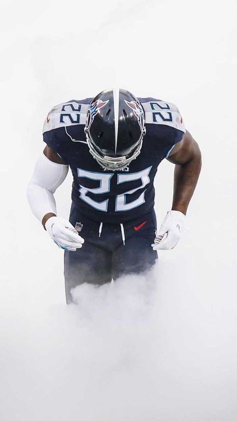 Derrick Henry Wallpaper, Henry Wallpaper, Titans Wallpaper, Football Wallpaper Iphone, Nfl Titans, Football Run, Tennessee Titans Football, Titans Football, Football Usa