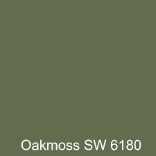 Sherwin Williams Moss Green, Sw Oak Moss Paint, Sw Oakmoss, Mossy Oak Paint Color, Sherwin Williams Oak Moss Paint, Oakmoss Color Palette, Moss Green Paint Colors, Bm Dark Olive, Oak Moss Sherwin Williams