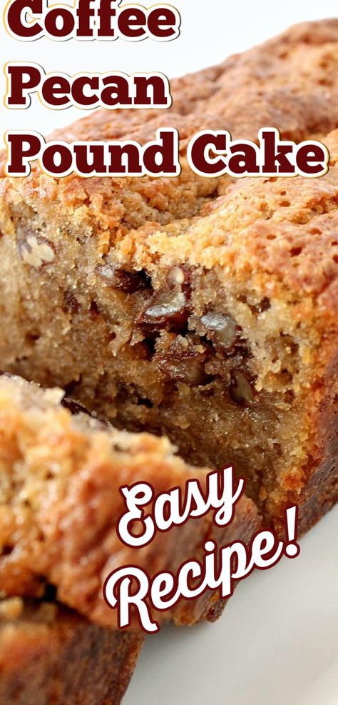 Pecan Carrot Cake, French Yogurt Cake, Pecan Pound Cake, Pecan Coffee Cake, Peach Pound Cakes, Coffee And Walnut Cake, Almond Pound Cakes, Loaf Cake Recipes, Moist Cake