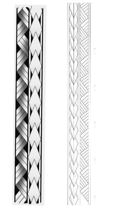 Maori Band Tattoo Design, Maori Tattoo Designs Men Arm, Maori Armband Tattoo Design, Band Tattoo Stencil, Arm Band Tattoo Designs, Maori Tattoo Frau, Band Tattoos For Men, Wrist Tattoo Ideas, Geometric Sleeve Tattoo