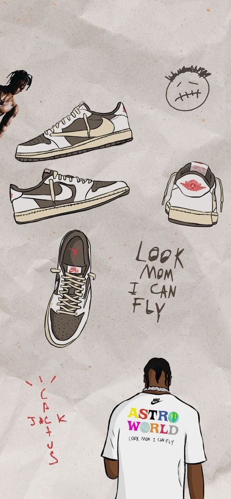 Sneakers Reverse Mocha Wallpaper, Nike Travis Scott Wallpaper, Mocha Wallpaper, Cactus Jack Wallpaper, Travis Scott Iphone Wallpaper, Look Mom I Can Fly, Streetwear Wallpaper, Travis Scott Shoes, Nike Travis Scott