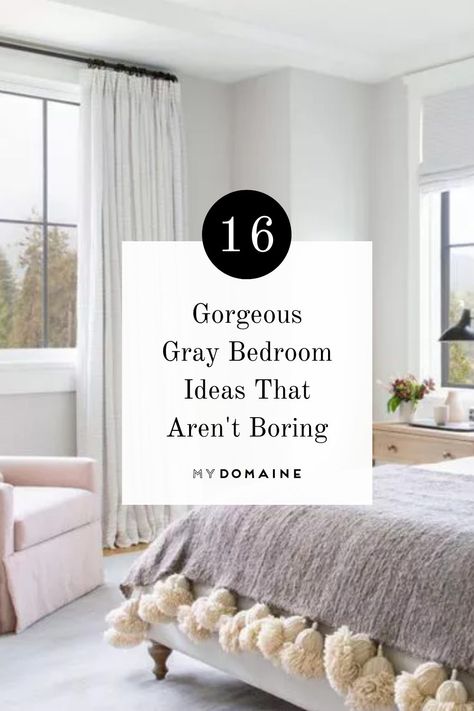 Bedroom Grey Ideas Inspiration, Pale Grey Bedroom Ideas, Grey Bedroom Ideas With Pop Of Color Pink, Feminine Gray Bedroom, Pale Bedroom Ideas, Light Gray Walls Bedroom Ideas, Grey Velvet Headboard Bedroom Ideas, Gray Bedroom With Pop Of Color, Bedroom With Light Grey Walls