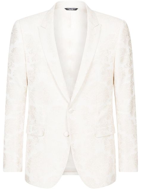 Mens Tux, White Two Piece, Suit White, White Suit, Dolce E Gabbana, Custom Watch, Summer Beach Wear, Espadrille Shoes, Paisley Pattern