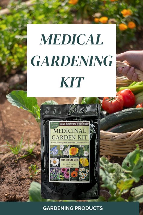 "Introducing our Pin Medical Gardening Kit, your all-in-one solution for cultivating a sanctuary of healing and wellness in your own home. Designed with care and precision, this kit includes everything you need to embark on your journey of natural remedies and therapeutic gardening. Discover a curated selection of medicinal plants, essential gardening tools, and expert guidance to support your holistic well-being. Whether you're a seasoned gardener or new to the world of herbal remedies. Medical Garden, Medicinal Garden, Garden Kit, Garden Kits, Gardening Tools, Medicinal Plants, Planting Seeds, Herbal Remedies, Natural Healing