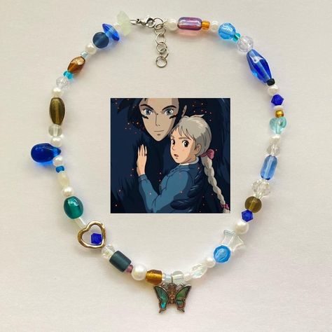 Howls moving castle necklace Studio ghibli howls... - Depop Studio Ghibli Beaded Bracelet, Howls Moving Castle Bracelet, Howls Moving Castle Necklace, Howls Moving Castle Jewelry, Studio Ghibli Bracelet, Howls Necklace, Ghibli Bracelet, Studio Ghibli Necklace, Studio Ghibli Howls Moving Castle