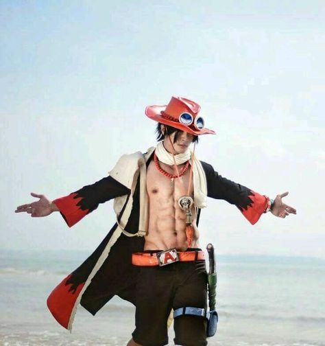 Ace Cosplay One Piece, Ace Cosplay, Ace Anime, Ace One Piece, Cosplay Inspo, Comic Tutorial, One Piece Cosplay, Epic Cosplay, One Piece Ace