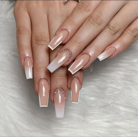 The 7 Best Ombre Nail Design 2022 – ND Nails Supply Ombre Nail Design, Neutral Nails Acrylic, Ombre Nail, Ombre Nails Glitter, Ombre Acrylic Nails, Ombre Nail Designs, Nail Swag, Acrylic Nails Coffin Short, Gem Nails