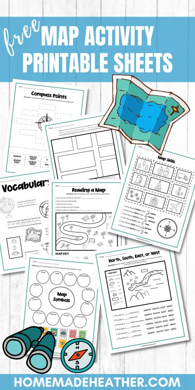 Geography Homeschool, Teaching Maps, Make Your Own Map, Map Skills Worksheets, Activity Printables, Map Symbols, Kindergarten Social Studies, Map Worksheets, Homeschool Geography