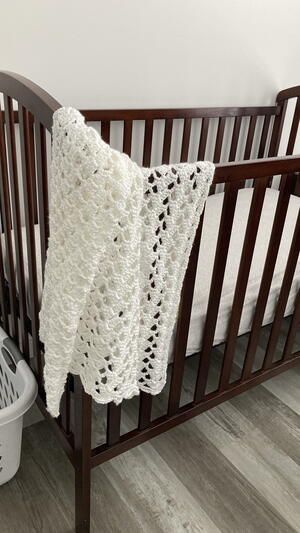 Christening Blanket Baby Crochet Pattern Fast Crochet Baby Blanket, First Grandbaby, Heirloom Crochet, Heirloom Baby Blankets, Crochet Ripple Pattern, Baby Afghan Patterns, Christening Blanket, Lacy Crochet, Baby Blankie