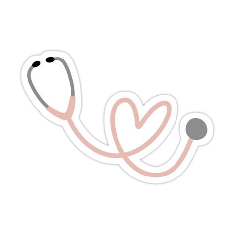 Decorate laptops, Hydro Flasks, cars and more with removable kiss-cut, vinyl decal stickers. Glossy, matte, and transparent options in various sizes. Super durable and water-resistant. pastel pink heart stethoscope Stethoscope Sticker, Pink Stethoscope, Lung Sounds, Doctor Stickers, Medical Stickers, Heart Stethoscope, Medical Quotes, Stethoscope Heart, Medical Wallpaper