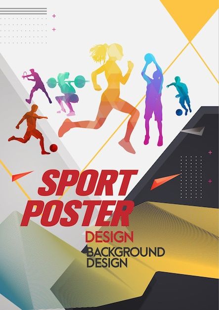 Vector sports elements poster design | Premium Vector #Freepik #vector Sports Fest Poster, Sport Advertising, Sports Poster Design, Sports Elements, Marathon Poster, Marathon Posters, Sports Meet, Sport Banner, Sport Poster Design