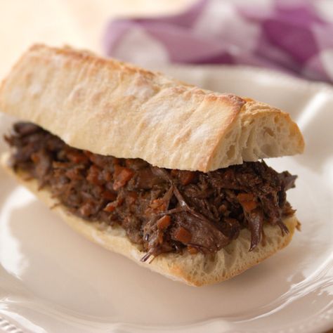 Short Rib Sandwich, Rib Sandwich, Ree Drummond Recipes, Rib Meat, Hot Sandwich, Short Rib, Pioneer Woman Recipes, Ree Drummond, Beef Short Ribs