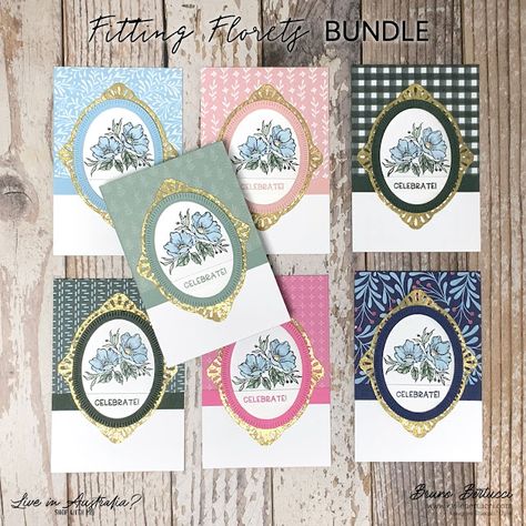 Fitting Florets - A MUST Have!!! - Kylie Bertucci Foil Cards, Su Cards, Stamping Up Cards, Fun Fold Cards, Card Layout, Stamping Up, Xmas Cards, Paper Cards, Flower Cards