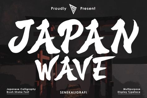 “Japan Wave” is a Japanese-style display font inspired by Japanese calligraphy. This font is a handwritten font with an authentic Japanese look and feel designed as uniquely as possible to create a beautiful and easy-to-read combination of sentences. Japan Wave font is also very flexible for you to use in your various projects, ensuring that […] Get your free download of the Japan Wave Font now at FreeFontDL - Free Font Download! Japan Font Design, Japan Logo Design Japanese Style, Japanese Font Design, Logo Design Japanese, Japan Wave, Japanese Look, Japanese Font, Free Font Download, Japan Logo