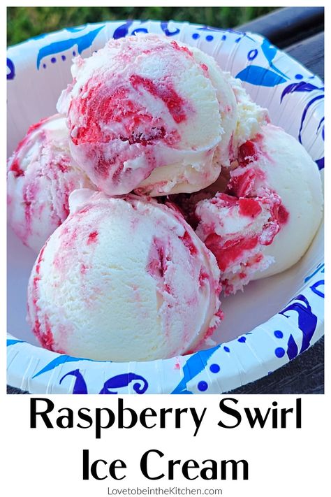 Raspberry Swirl Ice Cream, Raspberry Sorbet Recipe Ice Cream Maker, Ninja Creami Raspberry Ice Cream, Summer Ice Cream Recipes, Lemon Raspberry Ice Cream, Homemade Raspberry Ice Cream, Ice Cream Raspberry, Raspberry Ice Cream Recipe, Homemade Ice Cream Recipes Machine