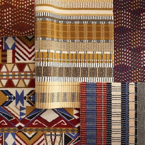 African Lodge, Bauhaus Textiles, Maximalism Interior, Pooja Room Door Design, Geometric Carpet, Color Palette Bright, Kinetic Art, Rug Geometric, Fabric Combinations