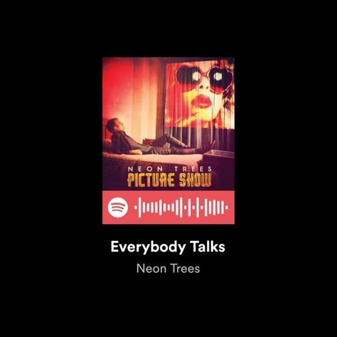 Everybody Talks Spotify, Everybody Talks Neon Trees, Dr Post, Neon Trees, Music Vibe, Spotify Codes, Everybody Talks, Spotify Code, Amazing Artists