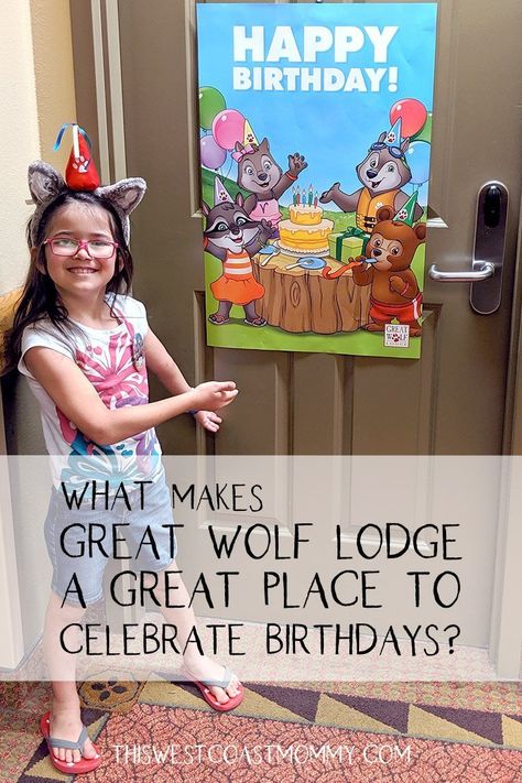 Great Wolf Lodge Birthday Cake, Great Wolf Lodge Birthday Ideas, Great Wolf Lodge Birthday, Great Wolf Lodge Surprise Ideas, 7th Birthday Party For Boys, Birthday Door Decorations, Best Birthday Surprises, Birthday Door, Wolf Lodge