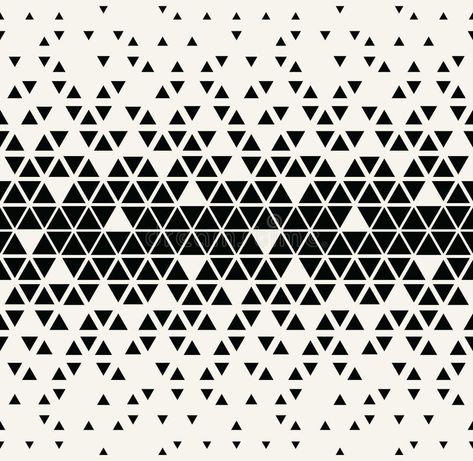 Facade Design Pattern, Black And White Graphic Design, White Graphic Design, Geometric Black And White, Design Triangle, Architecture Drawing Plan, Halftone Pattern, Triangular Pattern, Black And White Graphic