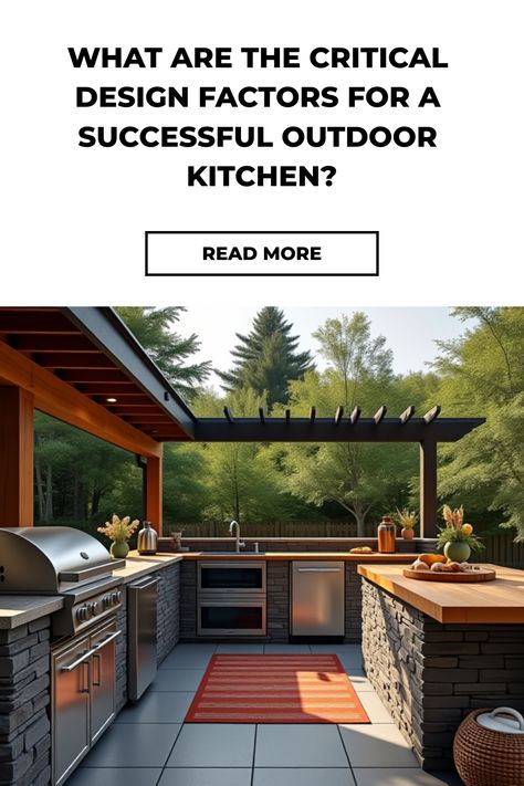 Diagram of outdoor kitchen with design consideration highlights Angled Bedroom, Kitchen Cost, Romantic Retreat, Backyard Entertaining, Concert Venue, Budget Planning, Summer Bbq, Stone Countertops, Outdoor Kitchen Design