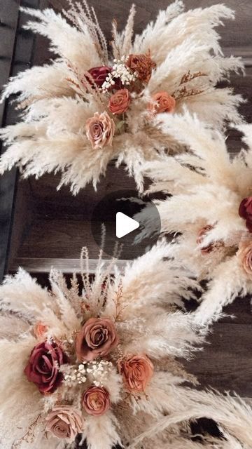 Pampas Outlet  𝐻𝒾 𝐼’𝓂 𝐼𝓇𝑒𝓃𝑒 || Pampas & dried flowers on Instagram: "ASMR Make with me__
Gorgeous arrangements for standing centerpieces.
.
.
.
#making #asmr #makewithme #floral #weddingdecor #weddingflowers #weddingflorist #weddings #weddinginspiration #weddingflowerideas #weddingfloraldesign #pampasgras #boho #bohodecor" Pampas Centerpieces Wedding, Modern Boho Wedding, Flower Ideas, Diy Stuff, Wedding Florist, Modern Boho, Flower Arrangement, Wedding Centerpieces, Boho Wedding