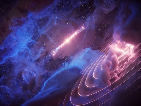 An unusual "heartbeat" coming from a cosmic gas cloud beats along in time with the pulses of a black hole. Researchers remain puzzled as to what the unusual long-distance relationship is between the two. Gamma Ray, Hydrogen Atom, Milky Way Galaxy, Popular Science, Space Telescope, In Sync, Light Year, Telescopes, Space Science