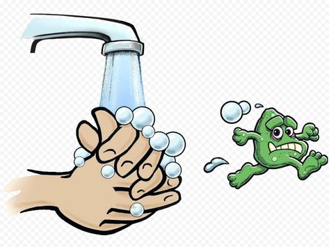 Hand Hygiene Posters, Hands Cartoon, Kids Hygiene, Wash Hands Sign, Hand Washing Poster, Hand Clipart, Food Handling, Washing Hands, Hygienic Food