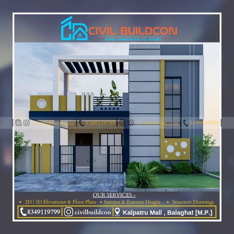 Follow us @civilbuildcon for more such beautiful and amazing designs . •••••••••••••••••••••••••••••• Give us a chance to desgin your dreams into reality. We work with architectures , Contractor & Individuals ~~~ We offer the following services - • 2D /3D Elevation Design • 2D /3 D Floor plan • Interior Design • Civil structure Design • NOC permission • Complete House Design ××××××××××××××××××× For more information, 📱Call / Whatsapp  - +9183491 19799 ✉️ Email - civilbuildcon@gmail.com ×... Floor Plan Interior Design, 3d Elevation Design, 3d Elevation, Elevation Design, Architecture Magazines, Dreams Into Reality, Structure Design, Call Whatsapp, Exterior Design