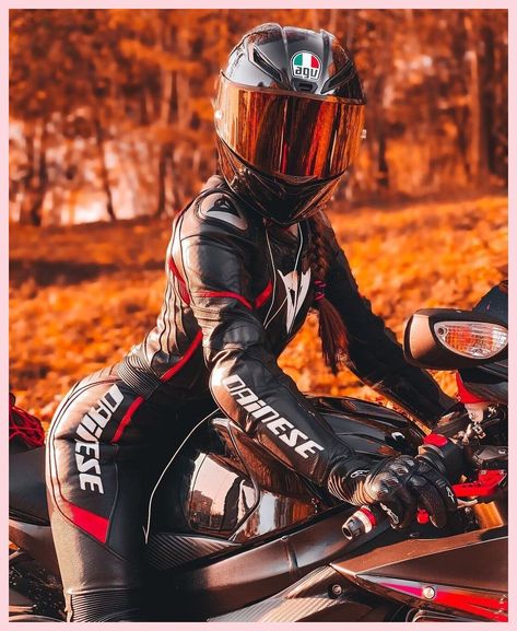 [PaidLink] 87 Trendiest Moter Cycle Outfit Women Hacks You'll Be Impressed By At Once #motercycleoutfitwomen Motor Sport Outfit Women, Moter Cycle Outfit Women, Biker Suit Woman, Biker Woman Outfits, Moter Cycle Outfit, Motorbike Gear Women, Motorcycle Women Outfits, Motor Sport Outfit, Woman Biker Outfit