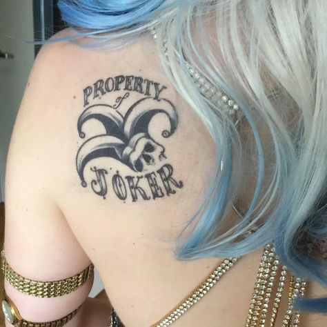 Ryan Ashley Tattoo, Harleen Quinn, Harley Quinn Birds Of Prey, First Tattoo Ideas, Harley Tattoos, Harley Quinn Tattoo, Black Red Hair, Joker Tattoo, The Sweetest Thing