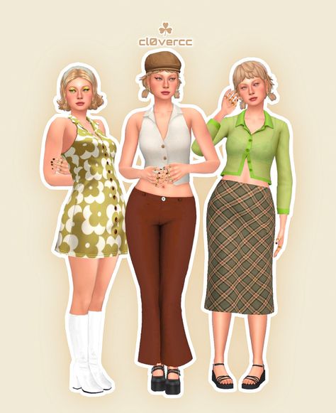 vanessa lookbook Sims 4 Cc Women Boots, Sims 44 Cc Maxis Match, Sims 4 Cc Lookbooks Clothing, Ts4 Mods, Dress Tights, Hair Hat, Feminine Skirt, Sims 4 Mm Cc, Tumblr Sims 4