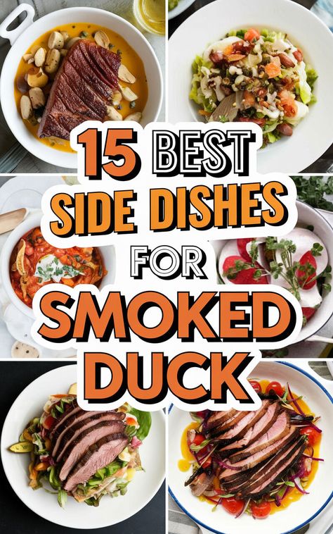 Wow your taste buds with these delectable side dishes to serve with smoked duck! 😋🍗 #wow #tastebuds Smoked Duck Breast Recipes, Side Dishes For Duck, Smoked Duck Breast, Duck Breast Recipe, Confit Recipes, Smoked Duck, Herb Roasted Potatoes, Duck Breast, Ravioli Recipe