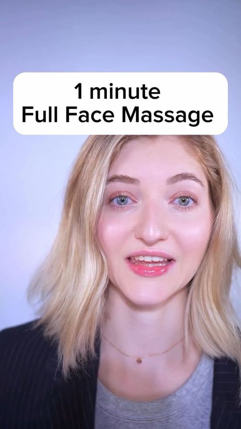 Apply your favorite moisturizer and follow along daily! ( Cc: - @valeriiaveksler ) #facemassage #faceyoga #facefitness #beautyroutine Face Massage Tutorial, Facial Massage Steps, Massage Routine, Facial Massage Techniques, Face Massage Techniques, Facial Routine Skincare, Membentuk Alis, Facial Massage Routine, Wellness Selfcare